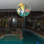 Double balón s rybou
