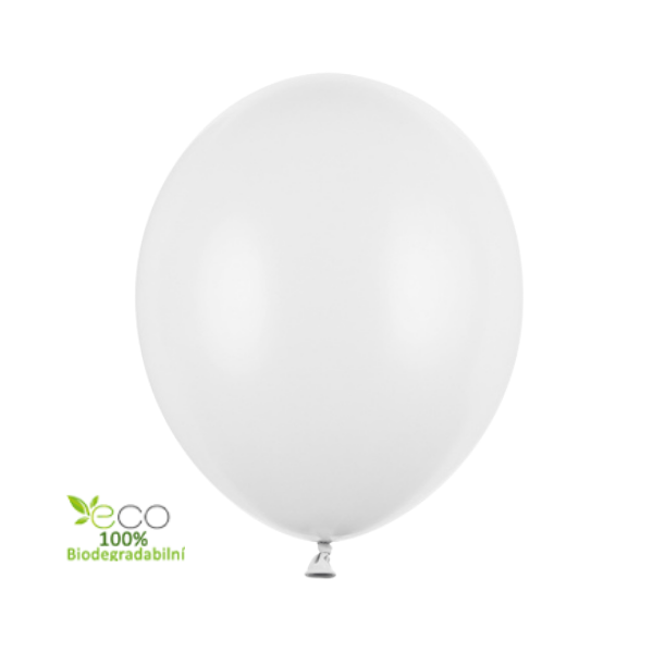 Balónek latexový 23 cm bílý 1 ks