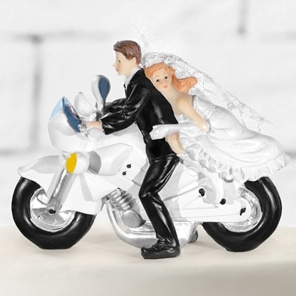 Svatební figurka Motorka