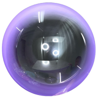 Balnov bublina Ombr fialov 45 cm