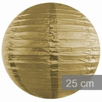 Lampion kulat 25cm zlat