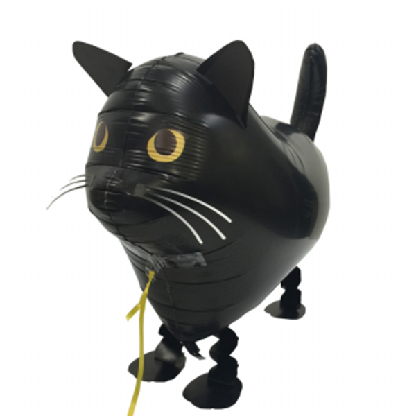 Chodící balónek Kočka černá 57 cm