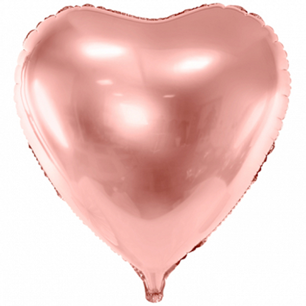 Balónek fóliový Srdce Rose Gold 73 cm