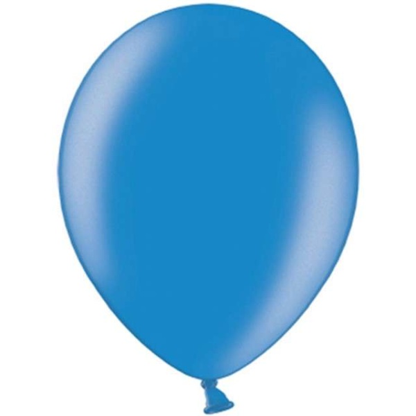 Balónky latexové metalické – 27 cm chrpová modř 100 ks