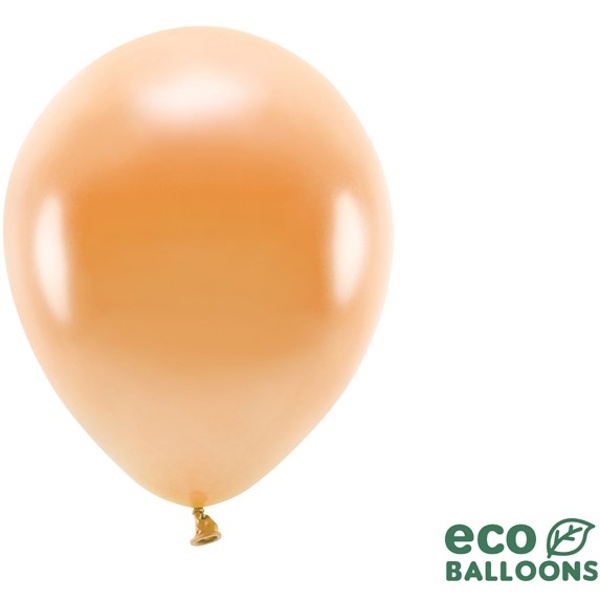 Balónky ECO metalické oranžové 26 cm 100 ks