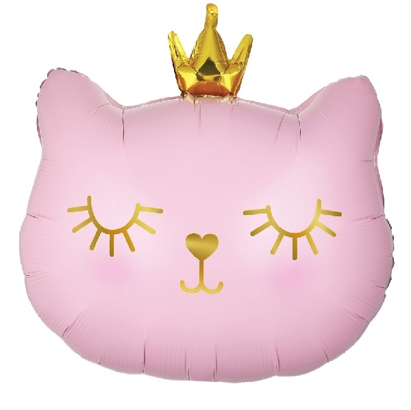 Meow party - Balónek fóliový Kočka 42 x 39,5 cm