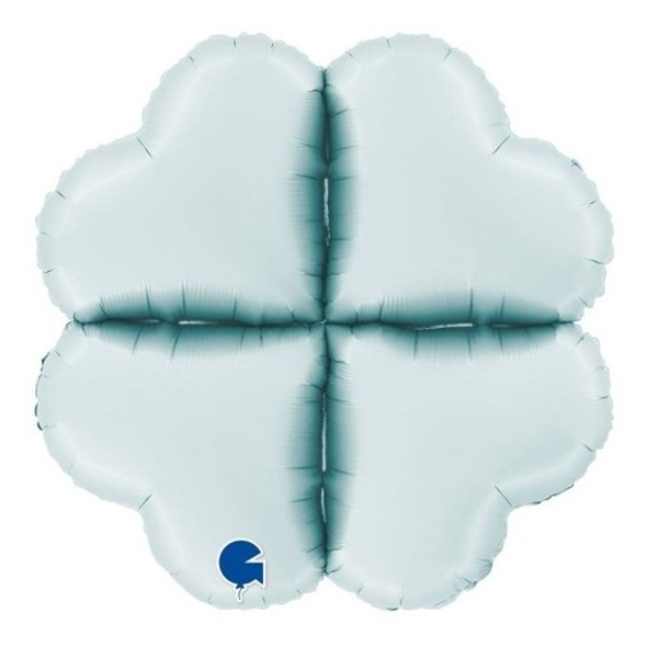 Balónková základna srdce saténová pastelově modrá 61 cm