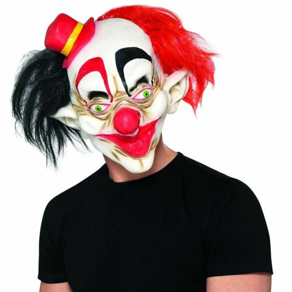 Halloween maska latexová Strašidelný klaun