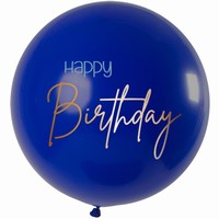 BALNEK latexov XL Happy Birthday Elegant True Blue 80cm