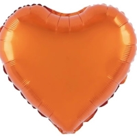 Balnek fliov Srdce oranov 45 cm
