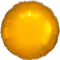Balnek fliov metalick kruh zlat 43 cm
