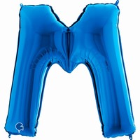 Balnek fliov psmeno modr M 102 cm