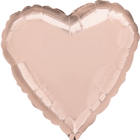 Balnek fliov srdce Rose Gold 43 cm
