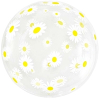 Balnek fliov transparentn koule Sedmikrsky 46 cm
