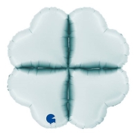 Balnkov zkladna srdce satnov pastelov modr 61 cm