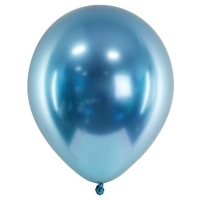 Balnky latexov chromov modr 30 cm 10 ks