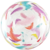 Balnov bublina transparentn Barevn peka 46 - 51 cm