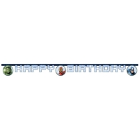 Banner paprov Happy Birthday Avangers 2 m