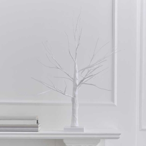 Dekorace strom s LED svtlky bl 40 cm