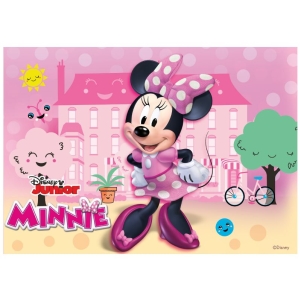 Fondnov list na dort Minnie Mouse 14,8 x 21 cm