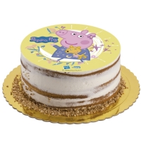Fondnov list na dort Prastko Peppa - bez cukru 15,5 cm