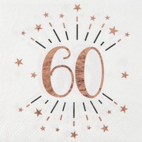 UBROUSKY paprov 60. narozeniny Rose Gold 10ks