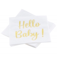 Ubrousky paprov "Hello Baby!" 33 x 33 cm 20 ks