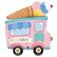 Zdoben ob zmrzlinou a npisem "Ice Cream 99cent".