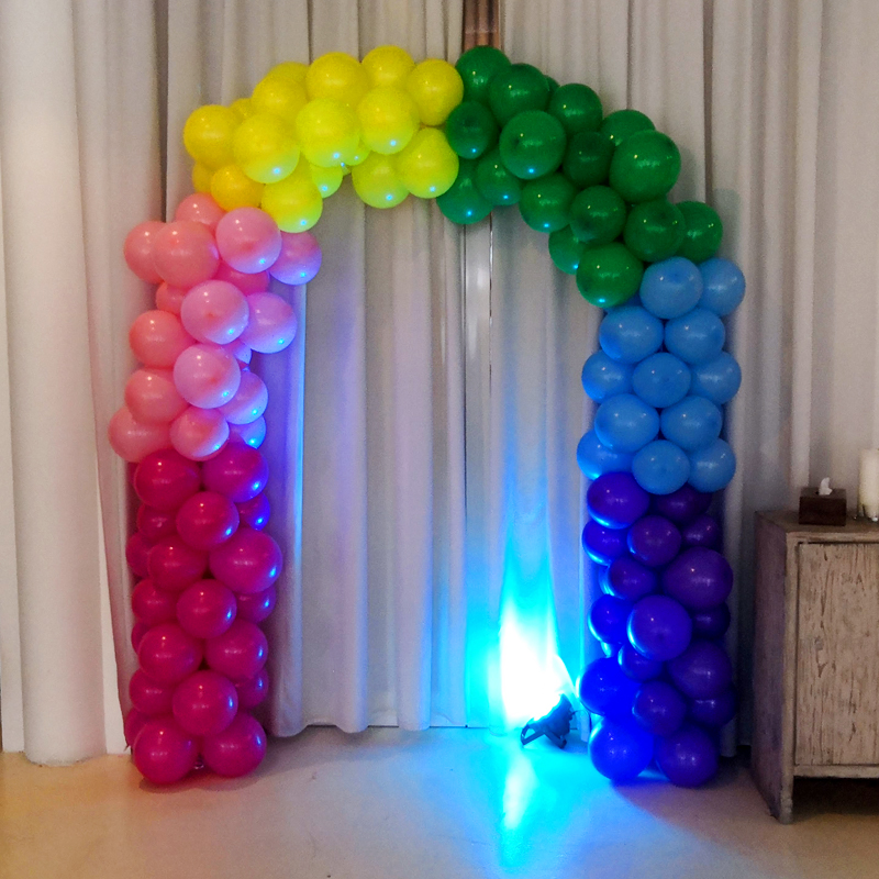 balonkov barevn oblouk