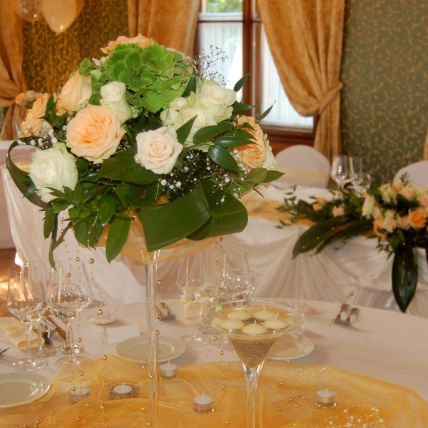 Dekorace svatební hostiny