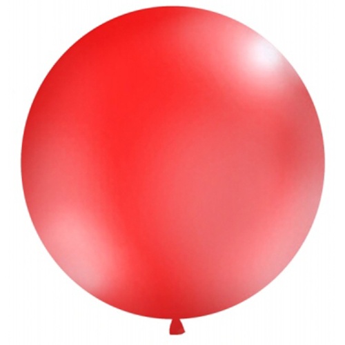 Balón velký kulatý Jumbo 1 m červený