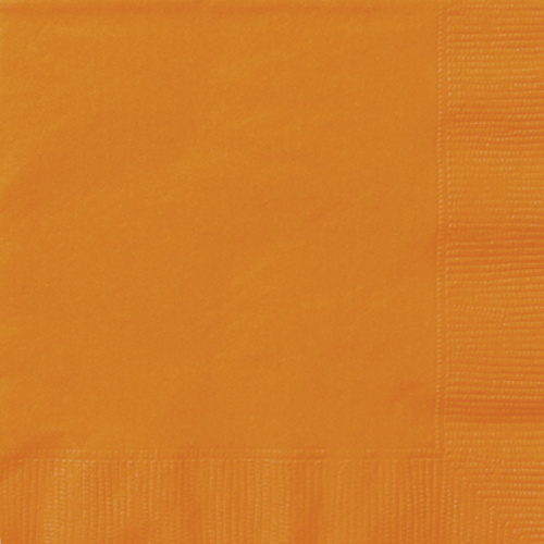 Levně UBROUSKY jednobarevné oranžové - 33x33cm 20ks
