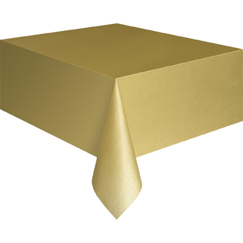 UBRUS z jemného plastu 137x 274 cm Gold