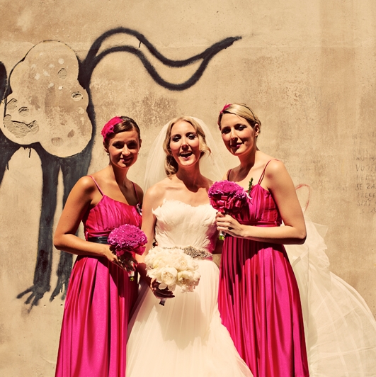 Nevěsta a družičky