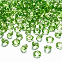 Konfetky diamantové světle zelené