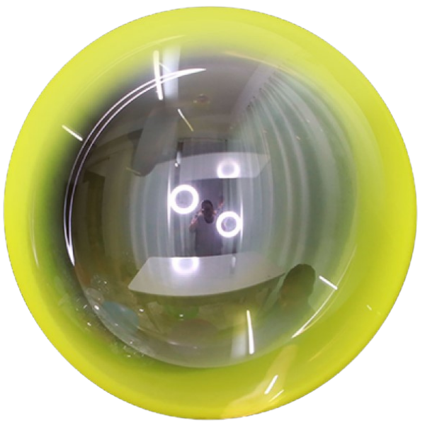 Levně Balónová bublina Ombré žlutá 45 cm