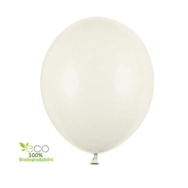 Balónek latexový 23 cm pastelově krémový 1 ks