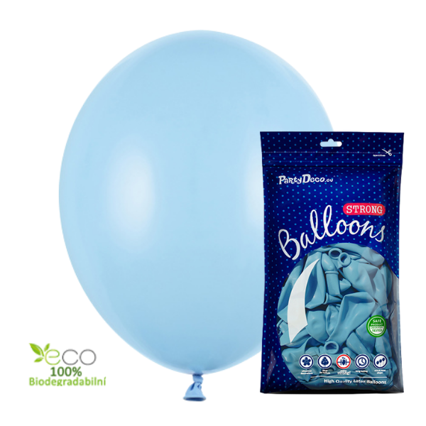 Balónky latexové pastelové Baby Blue - 27 cm 100 ks