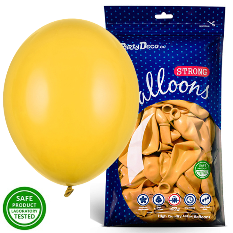 Balónek latexový 27 cm sv.žlutá 100 ks
