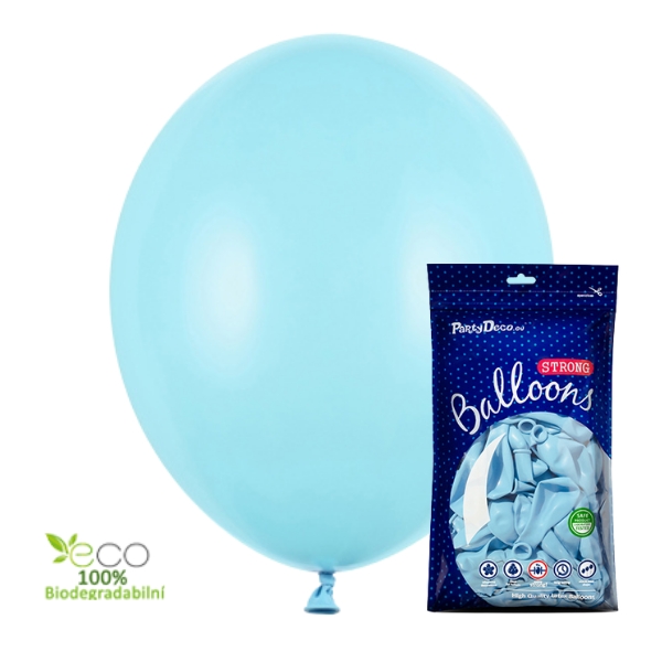 Balónky latexové pastelové světle modré - 27 cm 100 ks