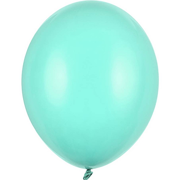 Balónky latexové pastelové světle mintové -  30 cm 1 ks