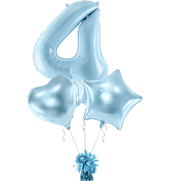 Balónkový buket 4. modrý + těžítko
