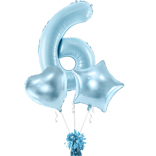Balónkový buket 6. modrý + těžítko