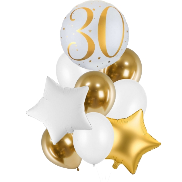 Balónkový set - "30" zlatý