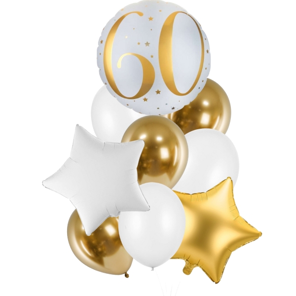 Balónkový set - "60" zlatý