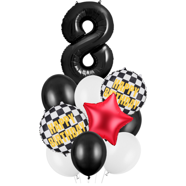 Balónkový set  Formule  - osmé narozeniny