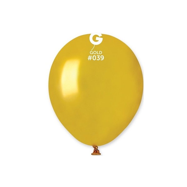 Balónky dekorační 13 cm zlaté 100 ks