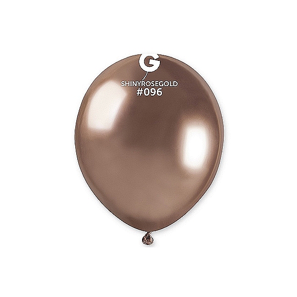 Balónky latexové dekorační chromové Rose Gold 13 cm 100 ks