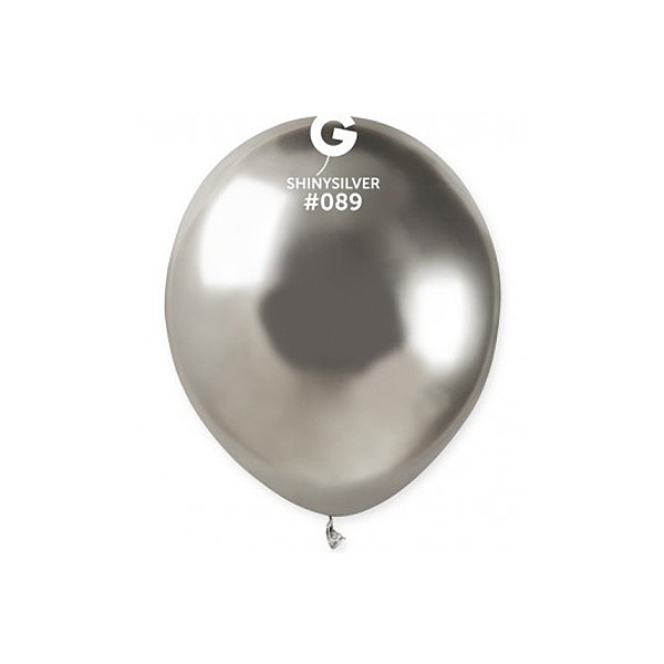 Balónky dekorační 13 cm stříbrné 100 ks