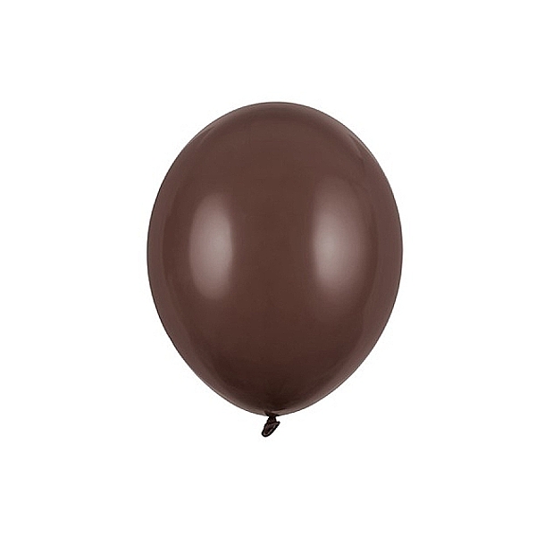 Balónky latexové pastelové Kakaová hnědá 12 cm 100 ks
